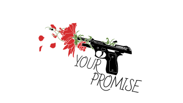 gun n flower sticker